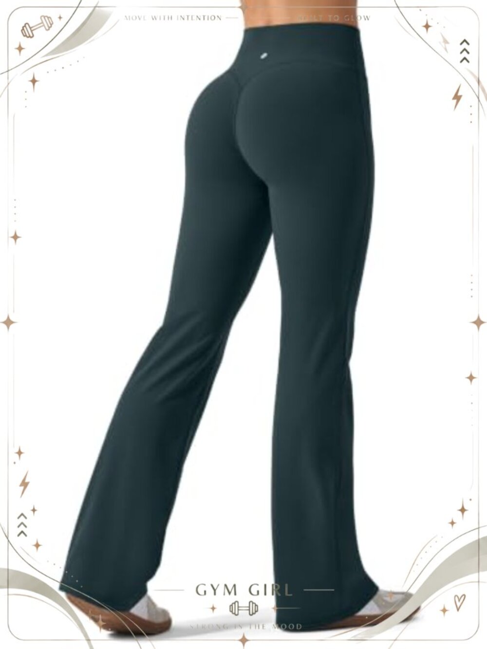 Women's Flare Yoga Leggings High Waisted Tummy Control with Pockets